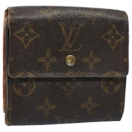 Louis Vuitton-LOUIS VUITTON Portafoglio Portefeuille Elise con monogramma M61654 LV Aut 54078-Monogramma