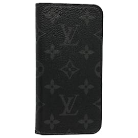 Louis Vuitton-LOUIS VUITTON Monogram Eclipse iPhone X Cover M63446 LV Auth 52564-Other