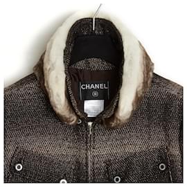 Chanel-03A Black Brown Silver FR40 JACKET-Multiple colors