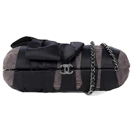 Chanel-CHANEL Tasche aus grauer Baumwolle - 101447-Grau