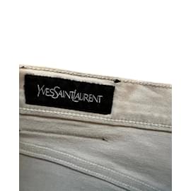 Yves Saint Laurent-Calça jeans Yves Saint Laurent 42 -Bege
