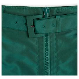 Prada-2008 Re Nylon Green Skirt FR40-Green