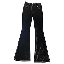 Filles à Papa Daddy's Girls Samthose aus Samt schwarz Schwarz