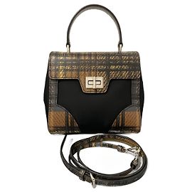 Prada Noir Saffiano Tessuto Cartable Noir Autre