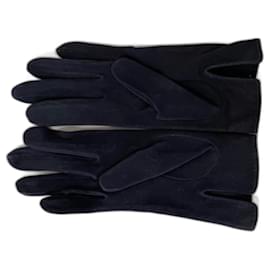 Hermès-Gloves-Navy blue