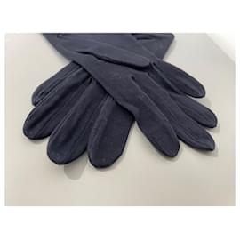 Hermès-Gloves-Navy blue