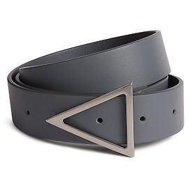 Cintura Bottega Veneta in pelle Triangle Grigio Grigio