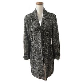 Max Mara Wollmantel schwarz Schwarz