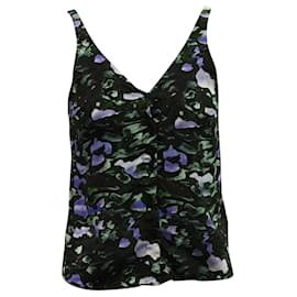 Autre Marque-Green Print Viscose Top-Other