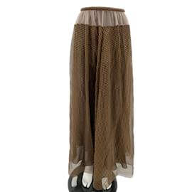 Fendi-FENDI  Skirts T.fr 34 silk-Brown