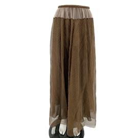 Fendi-FENDI Jupes T.fr 34 silk-Marron