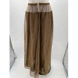 Fendi-FENDI Jupes T.fr 34 silk-Marron
