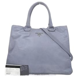 Prada-Borsa tote in pelle BN2321-Grigio