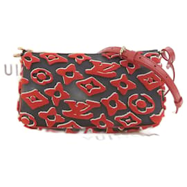 Louis Vuitton-Bolsa de acessórios Monogram LV x UF Pochette-Vermelho