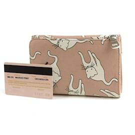 Miu Miu-Printed Leather Compact Wallet 5ml225-Pink