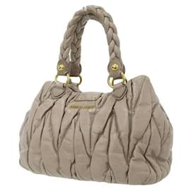 Miu Miu-Matelasse Coffer Shoulder Bag in Very Good Condition-Brown