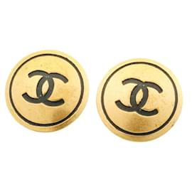 Chanel-CC Clip On Earrings 93a-Golden