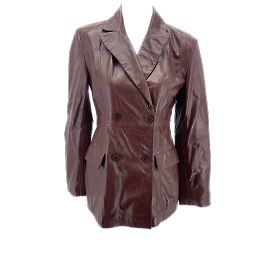 GESTUZ  Jackets T.fr 36 leather Dark red