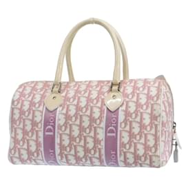 Dior-Oblique Canvas Girly Mini Boston Bag-Pink