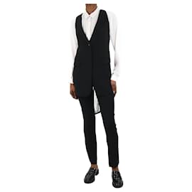 Jil Sander-Black embellished waistcoat and trousers set - size DE 34-Black