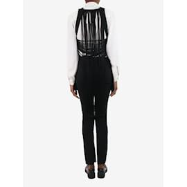 Jil Sander-Conjunto de chaleco y pantalón con adornos en negro - talla DE 34-Negro