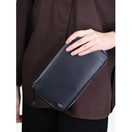 Cartier-Black leather travel wallet-Black