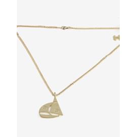 Chanel-Gold plated CC Yacht necklace-Golden
