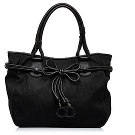 Dior Schwarze Diorissimo-Schleifentasche Schwarz