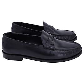 Mocassini Penny Saint Laurent Le Loafer in pelle nera Nero