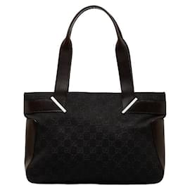 Gucci-GG Canvas Tote Bag 73983-Braun