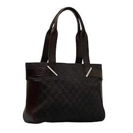 Gucci-GG Canvas Tote Bag 73983-Brown