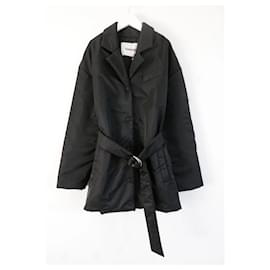 Nanushka-Nanushka Liban nylon quilted coat-Black