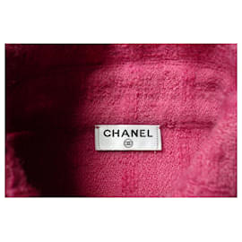 Chanel-CHANEL Pink Tweed Overshirt type jacket, good condition-Pink