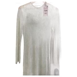 Zara Maxikleid Weiß Weiß