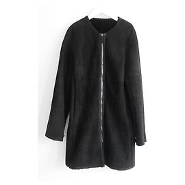 Fratelli Rosseti Cappotto Fratelli Rossetti in suede e shearling Nero