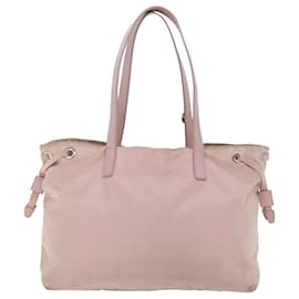 Prada-PRADA Tote Bag Nylon Pink Auth 53011-Pink