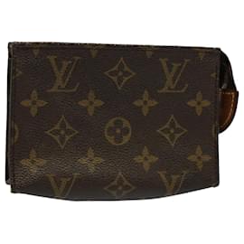 Louis Vuitton-Louis Vuitton Monogram Poche Toilette 15 Pouch M47546 LV Auth 52556-Monogram