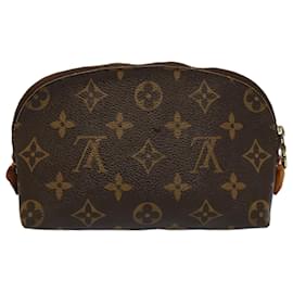 Louis Vuitton-LOUIS VUITTON Monogram Pochette Cosmetic PM Cosmetic Pouch M47515 LV Auth 53293-Monogram