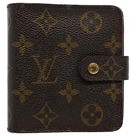 Louis Vuitton-LOUIS VUITTON Monogram Compact zip Wallet M61667 LV Auth 53117-Monogram