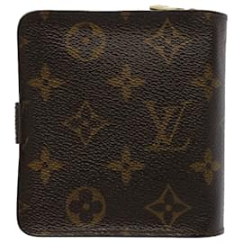 Louis Vuitton-LOUIS VUITTON Monogram Compact zip Wallet M61667 LV Auth 53117-Monogram