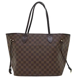 Louis Vuitton-LOUIS VUITTON Damier Ebene Neverfull MM Tote Bag N51105 LV Auth 53002-Andere