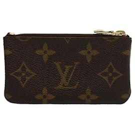 Louis Vuitton-LOUIS VUITTON Monogram Pochette Cles Coin Purse M62650 LV Auth ep1720-Monogram