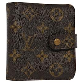 Louis Vuitton-LOUIS VUITTON Monogram Compact Zip Wallet M61667 LV Auth 53298-Monogramm