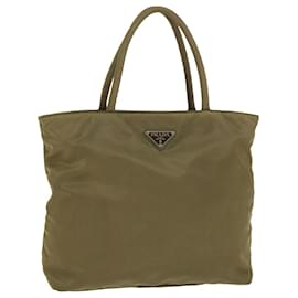 Prada-PRADA Hand Bag Nylon Khaki Auth ep1665-Khaki
