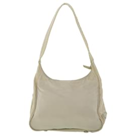 Prada-PRADA Shoulder Bag Nylon Beige Auth 53697-Beige