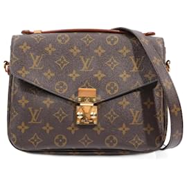 Louis Vuitton-Louis Vuitton Pochette Metis Monogram Monogram Brown Coated Canvas-Brown
