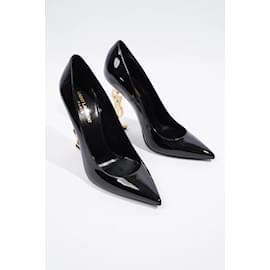 Saint Laurent-Saint Laurent Opyum Black Patent Leather EU 39 Uk 6-Black