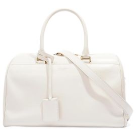 Saint Laurent Duffle Bag White Leather Small White