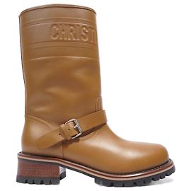 Christian Dior Quest Brown Leather EU 37.5 Uk 4.5 Brown