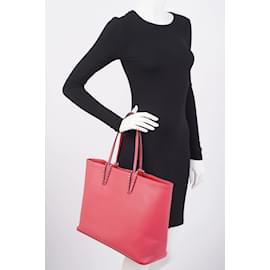 Christian Louboutin-Christian Louboutin Cabas Tote Bag Pink Leather-Pink